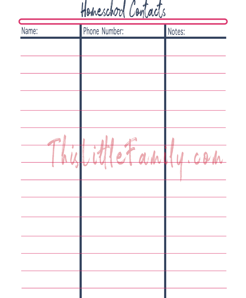 Homeschool-planner-group-contacts-printable